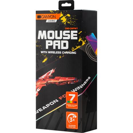 Mouse Pad Canyon CND-CMPW7 Gaming XXL 900mm με ασύρματη φόρτιση